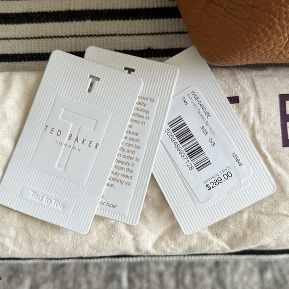 TED BAKER LONDON | Candiee Softgrain Leather Hobo Bag Camel Brown - Picture 6 of 10